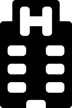 Hospital Building Sticker Svg Vector, Free Vectors File
